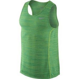 NEW Mens XL NIKE Running Tee Sleeveless Cool Miler Singlet 718346 313 Green
